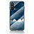 Coque Contour Silicone et Vitre Motif Fantaisie Miroir Etui Housse LS2 pour OnePlus Nord CE 5G Bleu