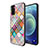 Coque Contour Silicone et Vitre Motif Fantaisie Miroir Etui Housse LS2 pour Oppo A55S 5G Colorful