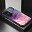 Coque Contour Silicone et Vitre Motif Fantaisie Miroir Etui Housse LS2 pour Oppo Reno10 Pro 5G Violet