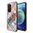 Coque Contour Silicone et Vitre Motif Fantaisie Miroir Etui Housse LS2 pour Oppo Reno5 Z 5G Colorful