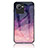 Coque Contour Silicone et Vitre Motif Fantaisie Miroir Etui Housse LS2 pour Realme C30 Violet