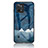 Coque Contour Silicone et Vitre Motif Fantaisie Miroir Etui Housse LS2 pour Realme C31 Bleu