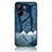 Coque Contour Silicone et Vitre Motif Fantaisie Miroir Etui Housse LS2 pour Realme C33 (2023) Bleu