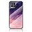 Coque Contour Silicone et Vitre Motif Fantaisie Miroir Etui Housse LS2 pour Realme Narzo 50 4G Violet