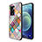 Coque Contour Silicone et Vitre Motif Fantaisie Miroir Etui Housse LS2 pour Realme V23 5G Colorful