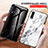 Coque Contour Silicone et Vitre Motif Fantaisie Miroir Etui Housse LS2 pour Samsung Galaxy A70 Petit