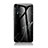 Coque Contour Silicone et Vitre Motif Fantaisie Miroir Etui Housse LS2 pour Samsung Galaxy A70S Noir