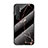 Coque Contour Silicone et Vitre Motif Fantaisie Miroir Etui Housse LS2 pour Xiaomi Mi Note 10 Lite Or et Noir