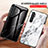 Coque Contour Silicone et Vitre Motif Fantaisie Miroir Etui Housse LS2 pour Xiaomi Mi Note 10 Lite Petit