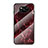 Coque Contour Silicone et Vitre Motif Fantaisie Miroir Etui Housse LS2 pour Xiaomi Poco X3 NFC Rouge