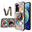 Coque Contour Silicone et Vitre Motif Fantaisie Miroir Etui Housse LS3 pour Realme V23 5G Colorful