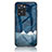 Coque Contour Silicone et Vitre Motif Fantaisie Miroir Etui Housse LS4 pour OnePlus Nord N20 SE Bleu