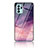 Coque Contour Silicone et Vitre Motif Fantaisie Miroir Etui Housse LS4 pour Oppo Reno6 Z 5G Violet