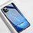 Coque Contour Silicone et Vitre Motif Fantaisie Miroir Etui Housse M01 pour Apple iPhone 11 Pro Bleu