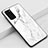 Coque Contour Silicone et Vitre Motif Fantaisie Miroir Etui Housse M02 pour Samsung Galaxy S20 5G Blanc