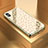 Coque Contour Silicone et Vitre Motif Fantaisie Miroir Etui Housse pour Apple iPhone X Or