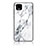 Coque Contour Silicone et Vitre Motif Fantaisie Miroir Etui Housse pour Google Pixel 4 Blanc