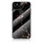 Coque Contour Silicone et Vitre Motif Fantaisie Miroir Etui Housse pour Google Pixel 4a 5G Or et Noir