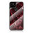 Coque Contour Silicone et Vitre Motif Fantaisie Miroir Etui Housse pour Google Pixel 4a 5G Rouge