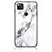 Coque Contour Silicone et Vitre Motif Fantaisie Miroir Etui Housse pour Google Pixel 4a Blanc