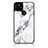 Coque Contour Silicone et Vitre Motif Fantaisie Miroir Etui Housse pour Google Pixel 5 Blanc