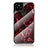 Coque Contour Silicone et Vitre Motif Fantaisie Miroir Etui Housse pour Google Pixel 5 Rouge