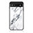 Coque Contour Silicone et Vitre Motif Fantaisie Miroir Etui Housse pour Google Pixel 6a 5G Blanc