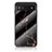 Coque Contour Silicone et Vitre Motif Fantaisie Miroir Etui Housse pour Google Pixel 6a 5G Or et Noir