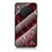 Coque Contour Silicone et Vitre Motif Fantaisie Miroir Etui Housse pour Huawei Honor 50 Lite Rouge