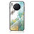 Coque Contour Silicone et Vitre Motif Fantaisie Miroir Etui Housse pour Huawei Honor 50 Lite Vert