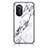 Coque Contour Silicone et Vitre Motif Fantaisie Miroir Etui Housse pour Huawei Honor 50 SE 5G Blanc