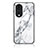 Coque Contour Silicone et Vitre Motif Fantaisie Miroir Etui Housse pour Huawei Honor 70 5G Blanc