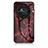 Coque Contour Silicone et Vitre Motif Fantaisie Miroir Etui Housse pour Huawei Honor Magic6 Lite 5G Rouge