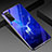 Coque Contour Silicone et Vitre Motif Fantaisie Miroir Etui Housse pour Huawei Honor V30 Pro 5G Bleu