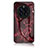 Coque Contour Silicone et Vitre Motif Fantaisie Miroir Etui Housse pour Huawei Mate 50 Pro Rouge