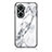 Coque Contour Silicone et Vitre Motif Fantaisie Miroir Etui Housse pour Huawei Nova 10 SE Blanc