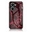 Coque Contour Silicone et Vitre Motif Fantaisie Miroir Etui Housse pour Huawei Nova 10 SE Rouge