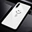 Coque Contour Silicone et Vitre Motif Fantaisie Miroir Etui Housse pour Huawei P Smart Pro (2019) Blanc