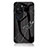 Coque Contour Silicone et Vitre Motif Fantaisie Miroir Etui Housse pour Huawei P60 Art Noir