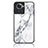 Coque Contour Silicone et Vitre Motif Fantaisie Miroir Etui Housse pour OnePlus 10R 5G Blanc