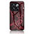 Coque Contour Silicone et Vitre Motif Fantaisie Miroir Etui Housse pour OnePlus Ace Pro 5G Rouge