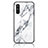 Coque Contour Silicone et Vitre Motif Fantaisie Miroir Etui Housse pour OnePlus Nord CE 5G Blanc