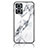 Coque Contour Silicone et Vitre Motif Fantaisie Miroir Etui Housse pour OnePlus Nord N20 5G Blanc