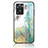 Coque Contour Silicone et Vitre Motif Fantaisie Miroir Etui Housse pour OnePlus Nord N20 SE Vert