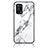 Coque Contour Silicone et Vitre Motif Fantaisie Miroir Etui Housse pour OnePlus Nord N200 5G Blanc