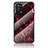 Coque Contour Silicone et Vitre Motif Fantaisie Miroir Etui Housse pour OnePlus Nord N200 5G Rouge