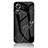 Coque Contour Silicone et Vitre Motif Fantaisie Miroir Etui Housse pour Oppo A17 Noir