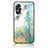 Coque Contour Silicone et Vitre Motif Fantaisie Miroir Etui Housse pour Oppo A17 Petit