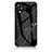 Coque Contour Silicone et Vitre Motif Fantaisie Miroir Etui Housse pour Oppo A17K Noir