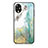 Coque Contour Silicone et Vitre Motif Fantaisie Miroir Etui Housse pour Oppo A17K Petit